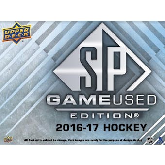 2016/17 Upper Deck SP Game Used Hockey Hobby 10-Box Case DACW Live 30 Spot Random Team Break #1