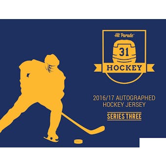 2016/17 Hit Parade Autographed Hockey Jersey Hobby Box - Series 3 Connor McDavid and Nathan MacKinnon