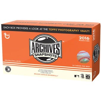 2016 Topps Archives Snapshots Baseball Box