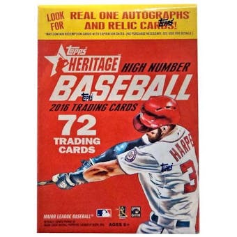 2016 Topps Heritage High Number Baseball 8-Pack Blaster Box (Reed Buy)