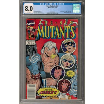 New Mutants #87 CGC 8.0 (W) Newsstand *2016560003*
