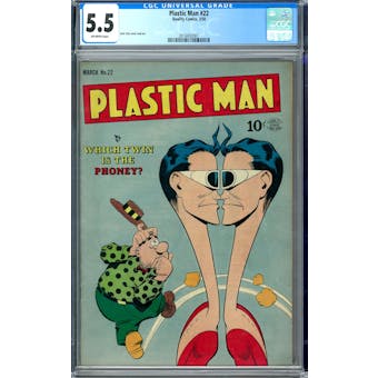 Plastic Man #22 CGC 5.5 (OW) *2016892001*
