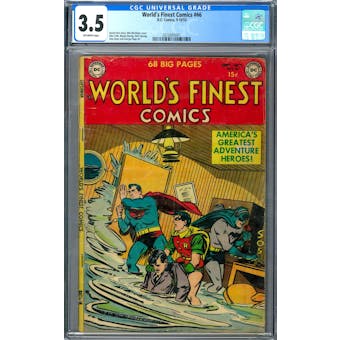 World's Finest Comics #66 CGC 3.5 (OW) *2016893001*