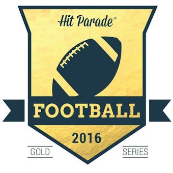 2016 Hit Parade Football Gold Series - 10 Box Case - 110 HITS PER CASE!!