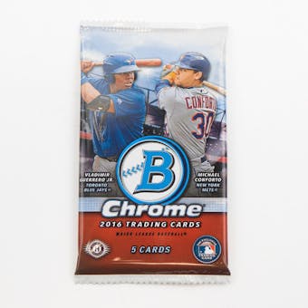 2016 Bowman Chrome Baseball Hobby Pack