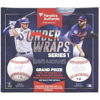 2016 Fanatics Authentic Under Wraps Baseball Hobby Box