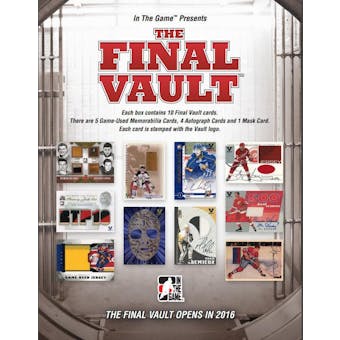 2015/16 In The Game The Final Vault Hockey Hobby 10-Box Case- DACW Live 30 Spot Random Break #1
