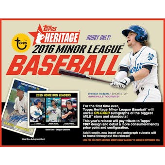 2016 Topps Heritage Minor League Baseball Hobby Pack