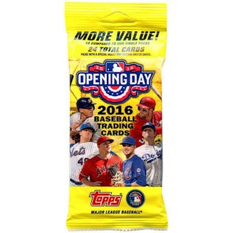 2016 Topps Opening Day Baseball Jumbo Value Pack (Reed Buy)