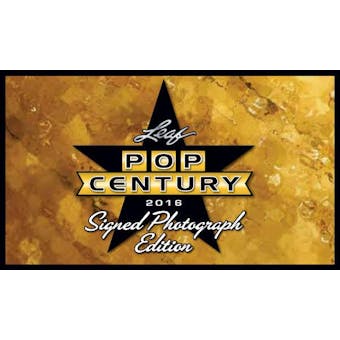 2016 Leaf Pop Century Signed 8x10 Photograph Edition Hobby 12-Box Case