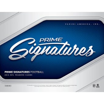 2016 Panini Prime Signatures Football Hobby 12-Box Case- DACW Live 32 Spot Random Team Break #1