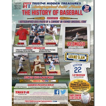 2016 TriStar History of Baseball Autographed 8x10 Baseball Hobby Box (1 Sealed Envelope)