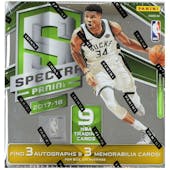 2017/18 Panini Spectra Basketball Hobby Box