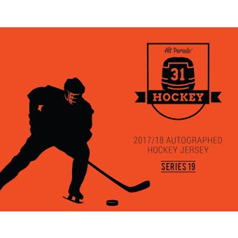 2017/18 Hit Parade Autographed Hockey Jersey Hobby Box - Series 19 - MARIO LEMIEUX!!!!!