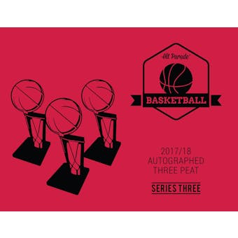 2017/18 Hit Parade Autographed THREE PEAT Basketball - Series 3 3-Box - DACW Live 9 Spot Random Hit Break #2