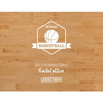 2017/18 Hit Parade Basketball Limited Edition - Series 3 - Hobby Box - Jordan - LeBron - Curry