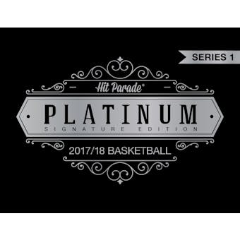 2017/18 Hit Parade Basketball Platinum Signature Edition - Series 1 - Hobby Box