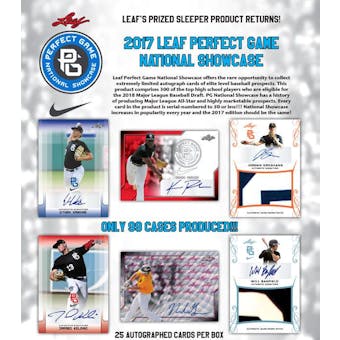 2017 Leaf Perfect Game Showcase Baseball Hobby Box