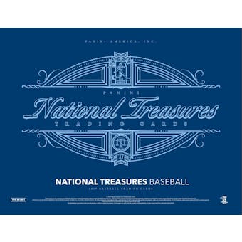 2017 Panini National Treasures Baseball Hobby 4-Box Case- DACW Live 30 Team Random Group Break #1