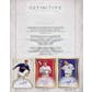 2017 Topps Definitive Collection Baseball Hobby 3-Box Case
