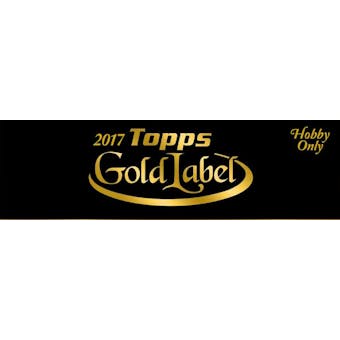 2017 Topps Gold Label Baseball Hobby 16-Box Case- DACW Live 28 Spot Random Team Break #1