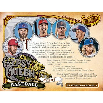 2017 Topps Gypsy Queen Baseball Hobby Pack