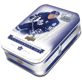 2017 Upper Deck Toronto Maple Leafs Centennial Hockey Tin Case (12 Ct.)