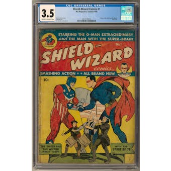 Shield-Wizard Comics #1 Famous5 - (Hit Parade Inventory)