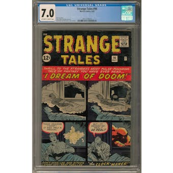Strange Tales #96 CGC 7.0 (OW-W) *2017135014*