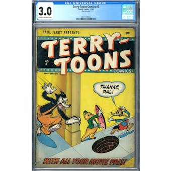 Terry-Toons Comics #2 CGC 3.0 (C-OW) *2017139003*