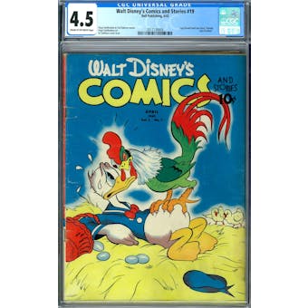 Walt Disney's Comics and Stories #19 CGC 4.5 (C-OW) *2017139009*
