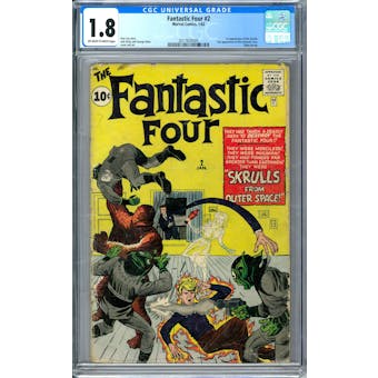 Fantastic Four #2 CGC 1.8 (OW-W) *2017826005*