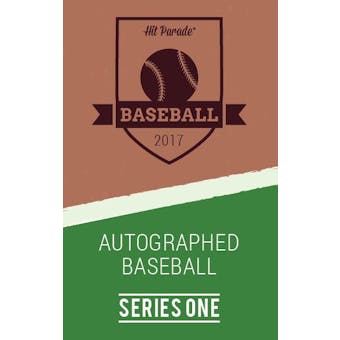 2017 Hit Parade Autographed Baseball Hobby Box - Series 1 -  Kris Bryant & Mike Trout!!!!