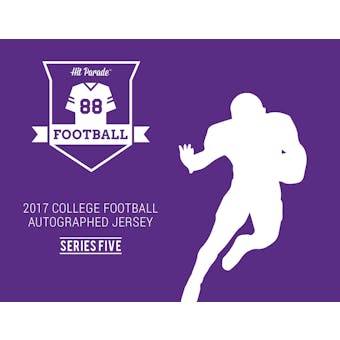 2017 Hit Parade Autographed College Football Jersey Hobby Box - Series #5 -Ben Roethlisberger & Joe Montana!