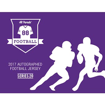 2017 Hit Parade Autographed Football Jersey Hobby Box - Series 20 - Randy Moss, Roger Staubach, & Dak P