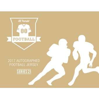 2017 Hit Parade Autographed Football Jersey Hobby Box - Series 21 - Joe Namath & JJ Watt!!!