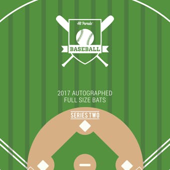 2017 Autographed Baseball Bat Hit Parade Hobby Box - Series 2 - Anthony Rizzo, Hank Aaron, & Willie May