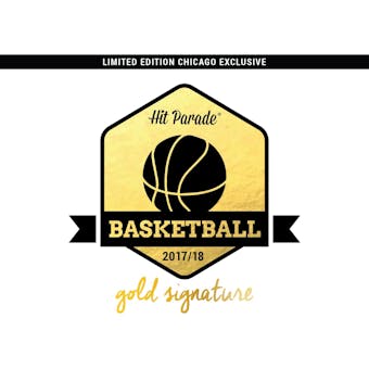 2017/18 Hit Parade CHICAGO SHOW EXCLUSIVE Basketball Gold Signature Limited Edition Hobby Box