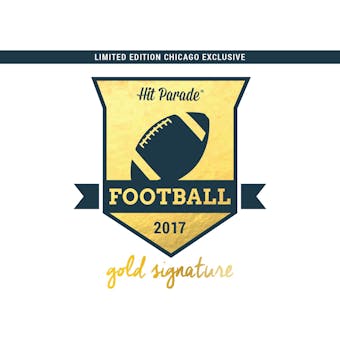 2017 Hit Parade CHICAGO SHOW EXCLUSIVE Football Gold Signature Limited Edition Hobby Box