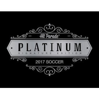 2017 Hit Parade Soccer Platinum Signature Edition 10-Box Hobby Case