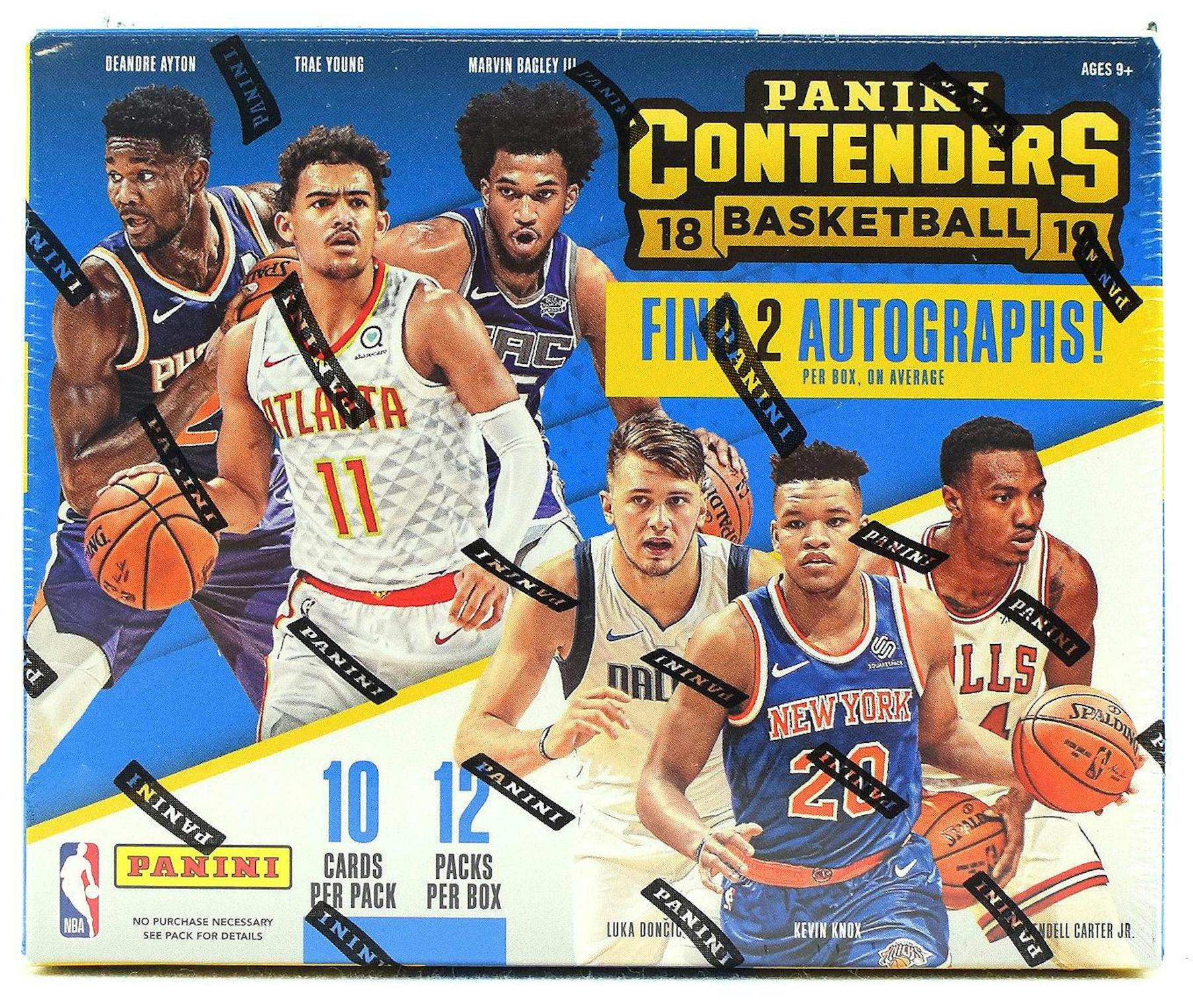 2018 19 Panini Contenders Basketball Hobby Box Da Card World