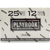 2018 Panini Playbook Football Jumbo Value 12-Pack Box