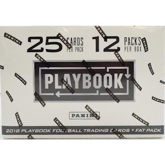 2018 Panini Playbook Football Jumbo Value 12-Pack Box