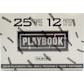 2018 Panini Playbook Football Jumbo Value 12-Pack 12-Box Case