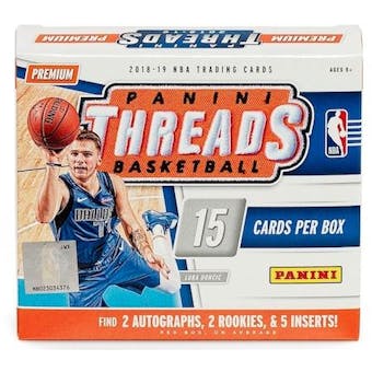 2018/19 Panini Threads Basketball Premium Edition Box