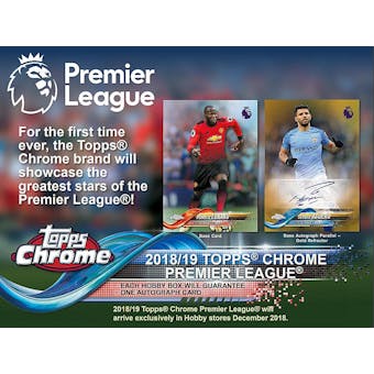 2018/19 Topps Chrome Premier League Soccer Hobby Pack