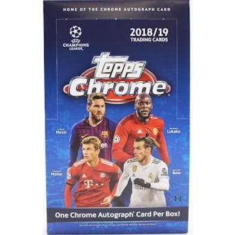 2018/19 Topps Chrome UEFA Champions League Soccer Hobby Box