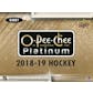 2018/19 Upper Deck O-Pee-Chee Platinum Hockey Hobby Box