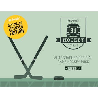 2018/19 Hit Parade Autographed Hockey Official Game Puck Hobby Box - Series 1  McDavid, Matthews, Kane!!