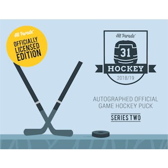2018/19 Hit Parade Auto Hockey Official Game Puck Case- DACW Live 10 Spot Random Hit Break #1
